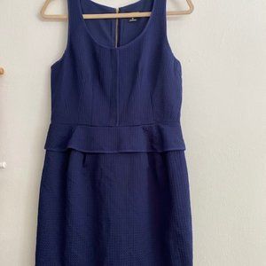Club Monaco Navy Peplum Dress NWOT Size 8